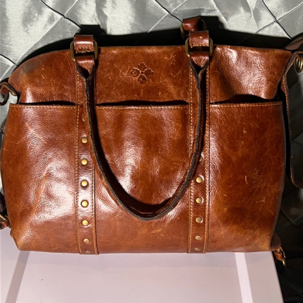 Patricia Nash Carducci Pocket‎ Tote Bag Purse Cross Body * No Strap * PU2